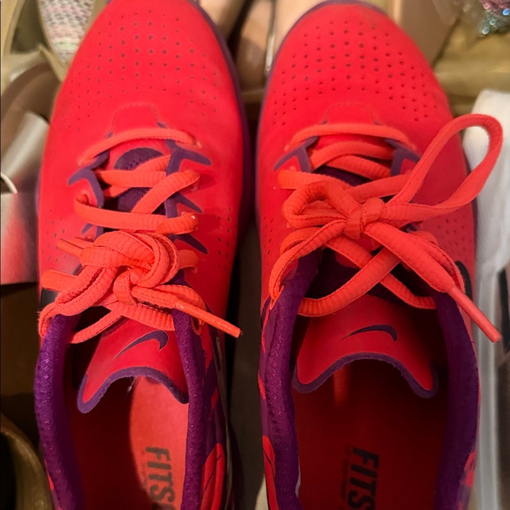 Nike Red and Purple Women's Sneakers